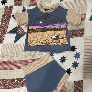 Death Valley Graphic Tee and Shorts Set